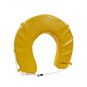 Horseshoe Lifebuoy Set Yellow with LED Light