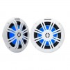 Kicker 6.5" White Speakers with Blue LED