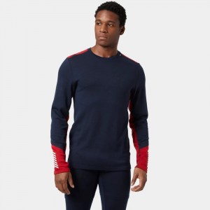 Helly Hansen Lifa Merino Crew Top Navy